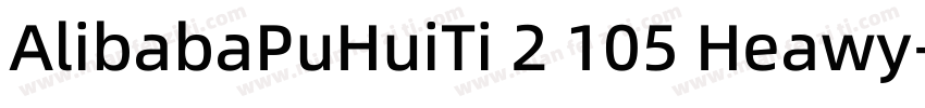 AlibabaPuHuiTi 2 105 Heawy字体转换
